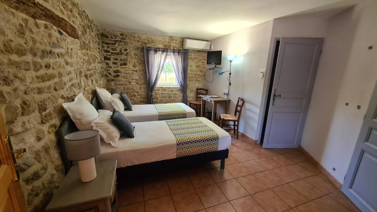 Logis Hotel La Bastide Saint Bach Suze-la-Rousse Exteriör bild